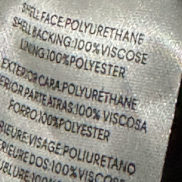 Like New Calvin Klein Faux Leather Cropped Biker Style Jacket-Sz S-Black - Picture 15 of 16